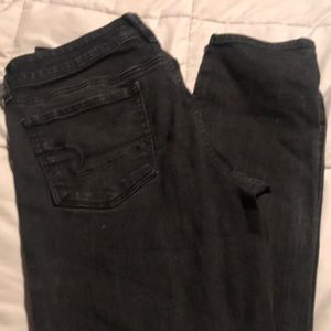 Women’s black American Eagle jeans
